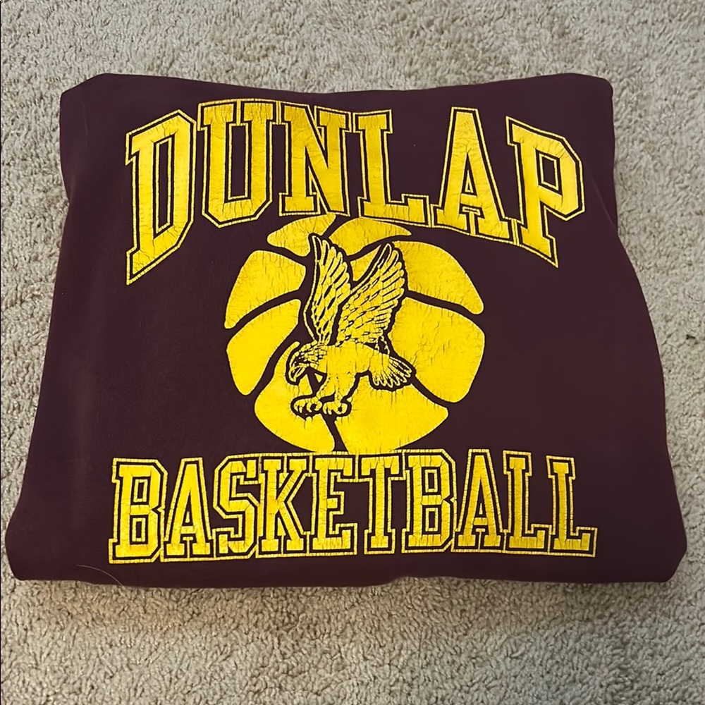 Dunlap Basketball Sweatshirt - Black and Yellow